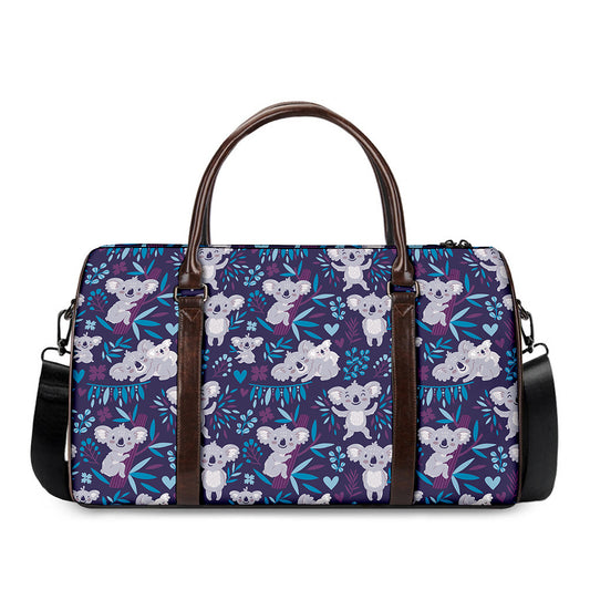 Koala Forest Pattern Print Duffle Bag