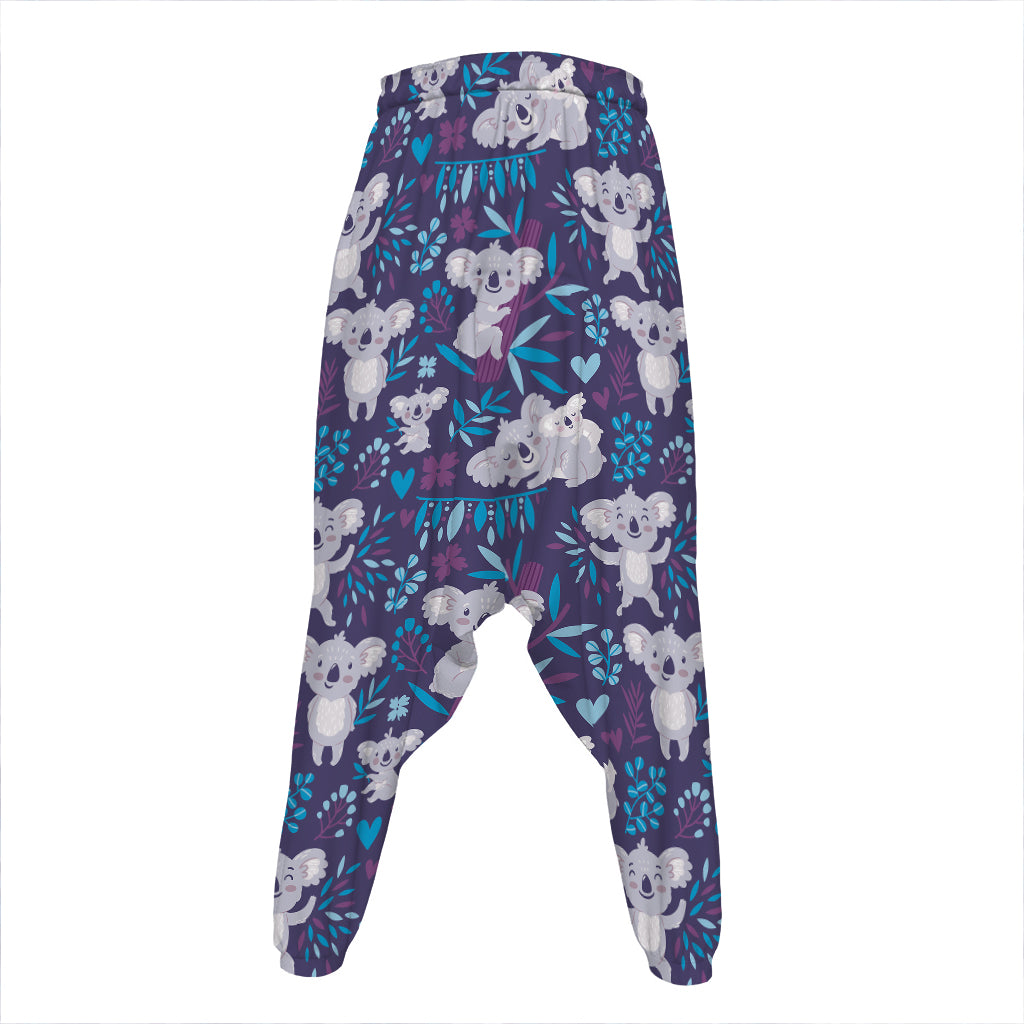 Koala Forest Pattern Print Hammer Pants