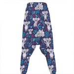 Koala Forest Pattern Print Hammer Pants