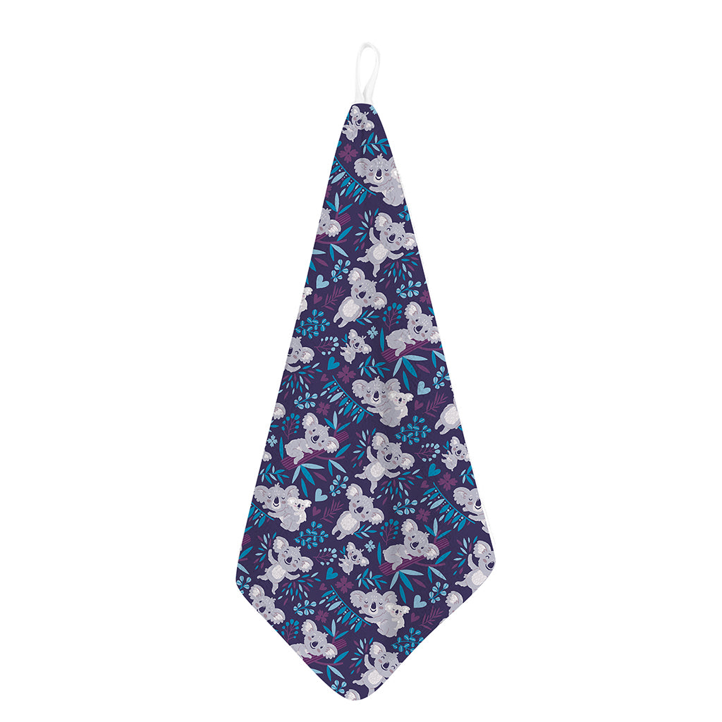 Koala Forest Pattern Print Hand Towel