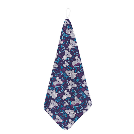 Koala Forest Pattern Print Hand Towel