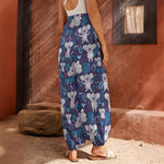 Koala Forest Pattern Print Harem Pants