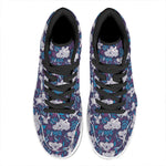 Koala Forest Pattern Print High Top Leather Sneakers