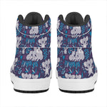 Koala Forest Pattern Print High Top Leather Sneakers
