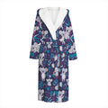 Koala Forest Pattern Print Hooded Bathrobe