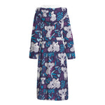 Koala Forest Pattern Print Hooded Bathrobe