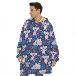 Koala Forest Pattern Print Hoodie Blanket