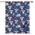 Koala Forest Pattern Print House Flag
