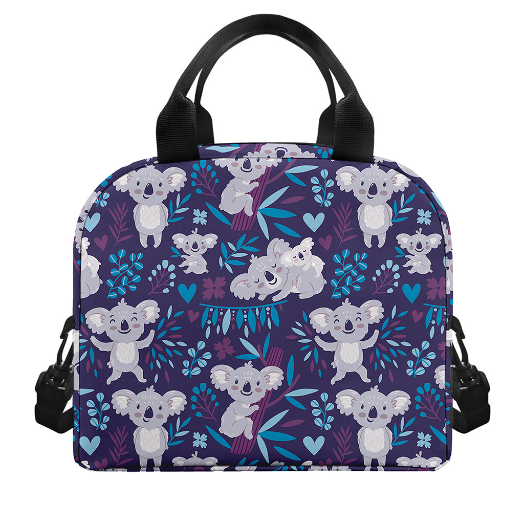 Koala Forest Pattern Print Insulated Lunch Bag