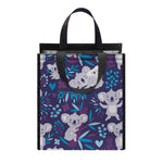 Koala Forest Pattern Print Insulated Lunch Tote