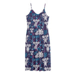 Koala Forest Pattern Print Jersey Midi Cami Dress