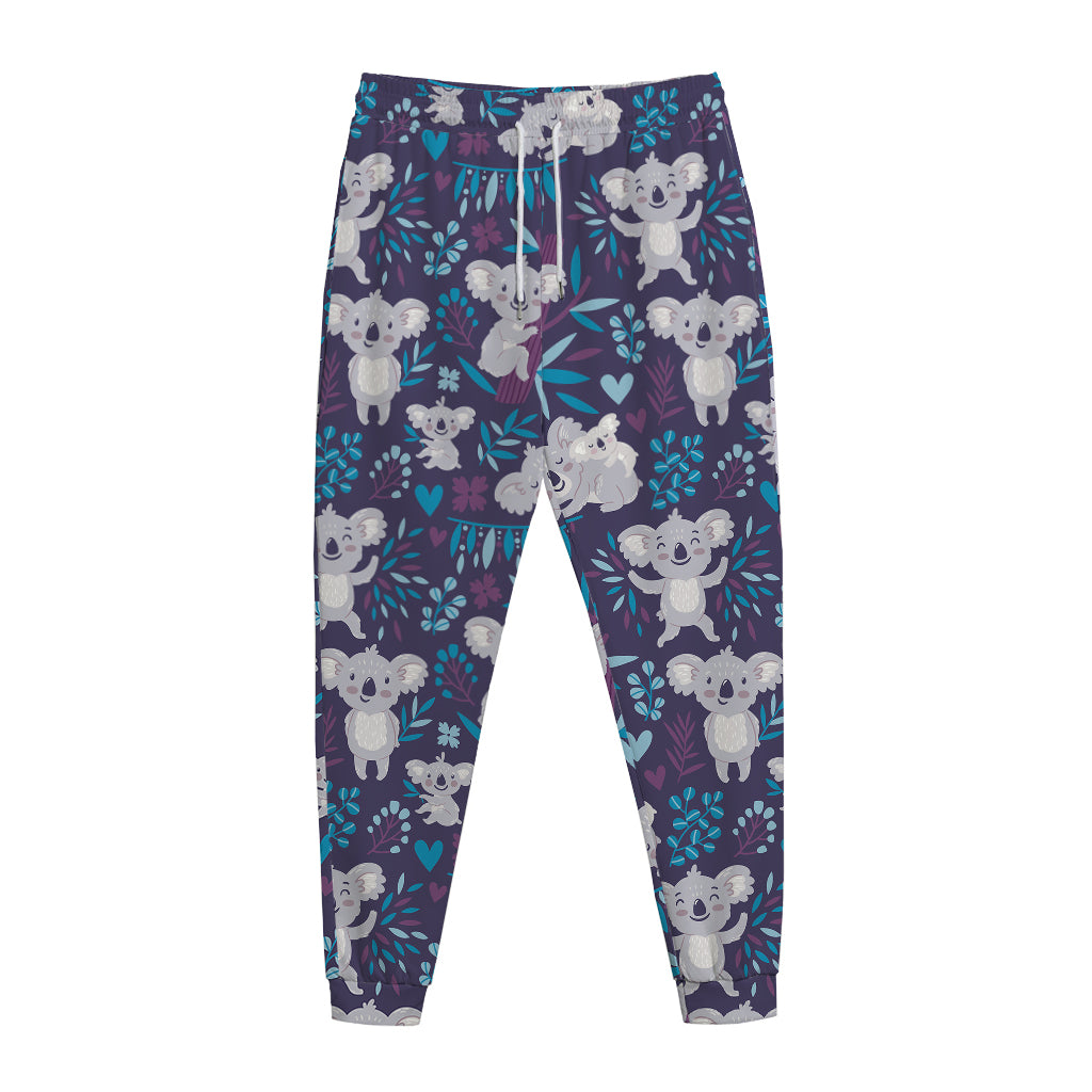 Koala Forest Pattern Print Jogger Pants