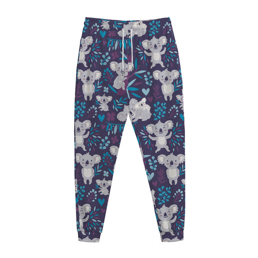 Koala Forest Pattern Print Jogger Pants