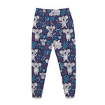 Koala Forest Pattern Print Jogger Pants