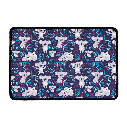 Koala Forest Pattern Print Kitchen Mat