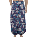Koala Forest Pattern Print Lantern Pants