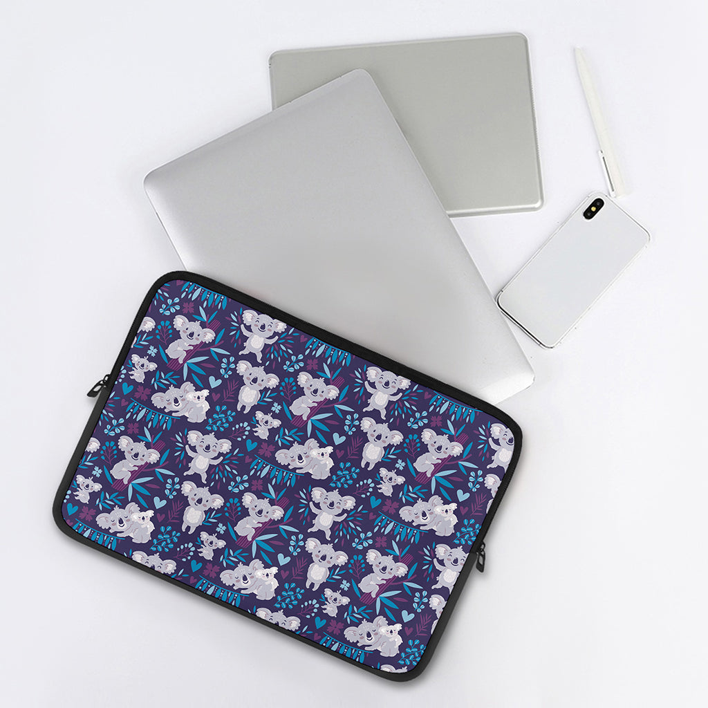 Koala Forest Pattern Print Laptop Sleeve