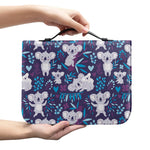 Koala Forest Pattern Print Leather Bible Cover