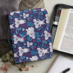 Koala Forest Pattern Print Leather Bible Cover