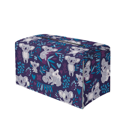 Koala Forest Pattern Print Leather Tissue Box Cover