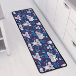 Koala Forest Pattern Print Long Kitchen Mat