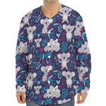 Koala Forest Pattern Print Long Sleeve Baseball Jersey