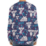 Koala Forest Pattern Print Long Sleeve Baseball Jersey
