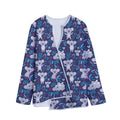 Koala Forest Pattern Print Long Sleeve Short Coat