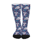 Koala Forest Pattern Print Long Socks