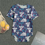 Koala Forest Pattern Print Men's Bodysuit