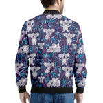 Koala Forest Pattern Print Men's Bomber Jacket