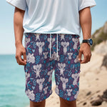 Koala Forest Pattern Print Men's Cargo Shorts