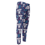 Koala Forest Pattern Print Men's Compression Pants