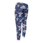 Koala Forest Pattern Print Men's Compression Pants