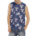 Koala Forest Pattern Print Men's Fitness Tank Top