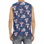 Koala Forest Pattern Print Men's Fitness Tank Top