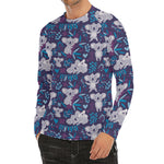 Koala Forest Pattern Print Men's Long Sleeve Rash Guard
