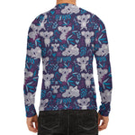 Koala Forest Pattern Print Men's Long Sleeve Rash Guard