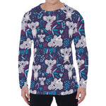 Koala Forest Pattern Print Men's Long Sleeve T-Shirt
