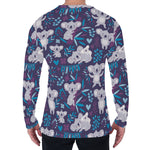 Koala Forest Pattern Print Men's Long Sleeve T-Shirt
