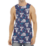 Koala Forest Pattern Print Men's Muscle Tank Top