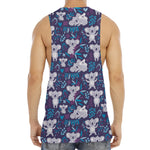 Koala Forest Pattern Print Men's Muscle Tank Top