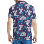 Koala Forest Pattern Print Men's Polo Shirt