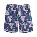 Koala Forest Pattern Print Men's Sports Shorts