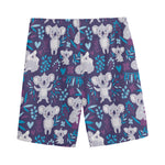 Koala Forest Pattern Print Men's Sports Shorts