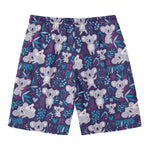 Koala Forest Pattern Print Men's Swim Trunks