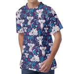 Koala Forest Pattern Print Men's Velvet T-Shirt