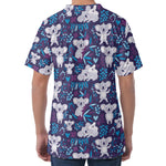 Koala Forest Pattern Print Men's Velvet T-Shirt
