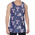Koala Forest Pattern Print Men's Velvet Tank Top