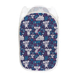 Koala Forest Pattern Print Mesh Laundry Hamper